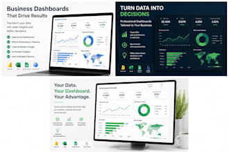 create business data analytics dashboards