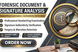 do forensic document, handwriting and signature analysis, graphology,
