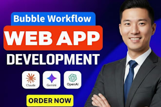 build bubble io web app, bubble saas mvp, API integration, ai app development
