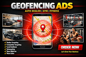 setup geofencing ads local targeting for auto dealer car dealership gym fitness