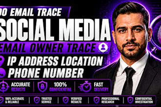 find someone investigate social media IP address email and osint location trace