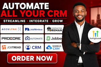 automate ghl acculynx jobnimbus contractor foreman procore CRM jobber jobtread