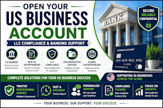 assist with US bank account and llc compliance support
