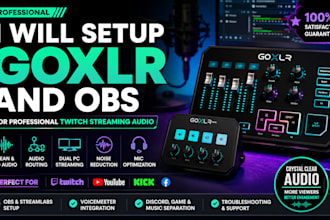 setup goxlr audio routing for obs dual PC streamers