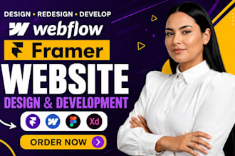 design, develop webflow framer website, figma to webflow, framer developer