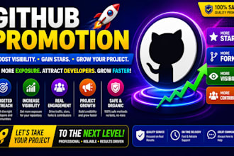 do organic github promotion to gain stars fork repo traffic
