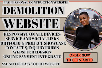 demolition website engineering website excavation website demolition company web
