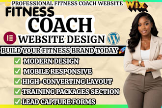 fitness coach website personal trainer website health coach  online fitness
