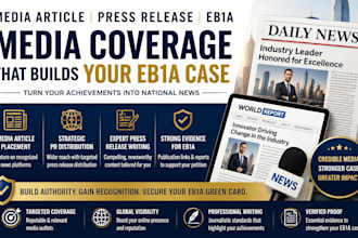 do media coverage in national media outlet for eb1a eb2niw success