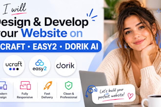 develop and design dorik website 10web duda website framer website tilda