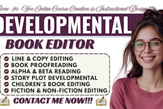 do deep story analysis, manuscript critique, developmental editor for novels