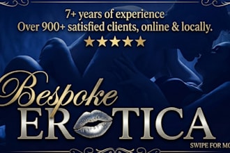 turn your fantasy into a custom romance or sensual story or steamy love story