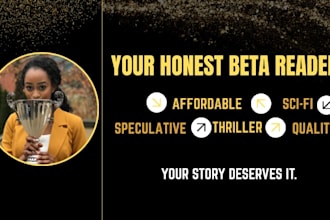 beta read your fiction manuscript