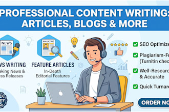 write news, feature, or review articles