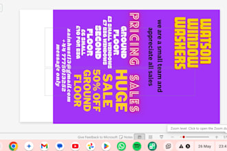 edit and create posters and flyers and also videos