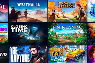 illustrate steam capsule art, game banner, and concept art
