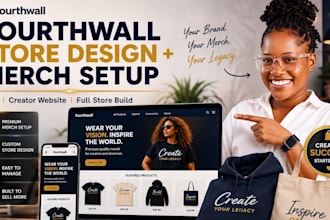 design fourth wall website set up pod merch store fourth wall website redesign