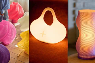 custom 3d printable lamp design for businesses and brands