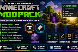 create fix optimize minecraft modpack forge fabric server setup datapack