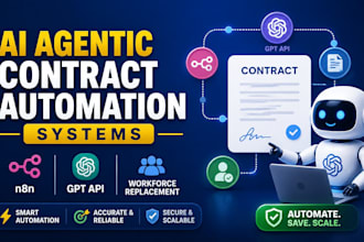 aiagentic business contract automation systems n8n gpt API workforce replacement
