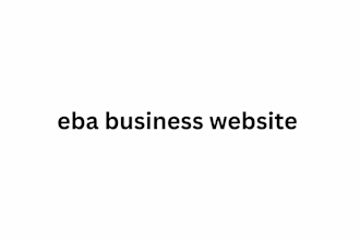 do simple website design for your eba business website fufu website pig website