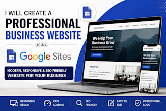 create a professional business website using google sites