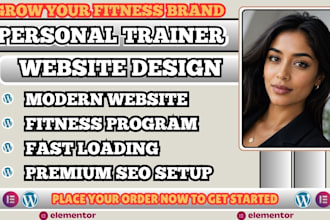 personal trainer website, fitness coach website, gym website, fitness website