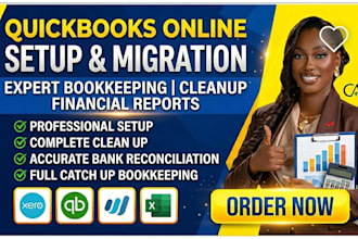 quickbooks online setup migration bookkeeping expert cleanup financial reports