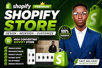 shopfy store design, redesign shopify website shopify dropshipping online store