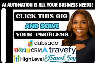 travel joy stripe travefy gohighlevel  notion facebook intergration automation