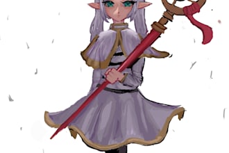 create  detailed anime style art pieces