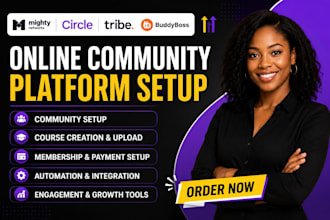setup mighty networks, circle, tribe and buddyboss community platform