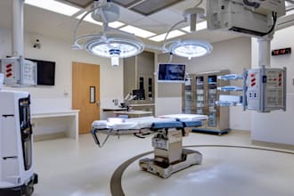 design 3d healthcare, clinic center, dental clinic, hospital, surgery room