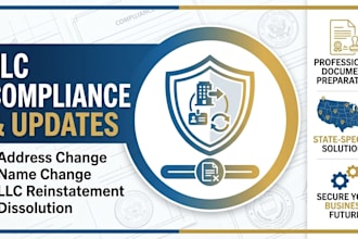 do llc amendment, llc dissolution, reinstatement, and llc address change