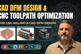 do cad dfm design and cnc milling toolpath optimization for manufacturing