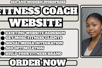 fitness coach website, personal trainer website, gym website, fitness website