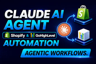 claude ai agent for shopify store, gohighlevel, claude code