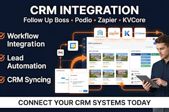 follow up boss kvcore podio rei reply crm zapier automation integration