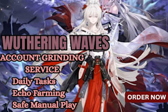 help with wuthering wave exploration, quests, farming, and account progress