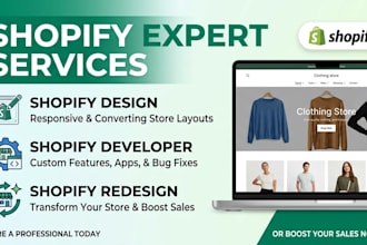 be your shopify expert, developer, and store designer build shopifydropshipping