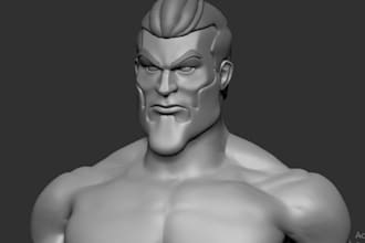 create 3d printable action figure and stl models
