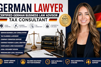 be your german lawyer, certified german business law advisor, tax consultant