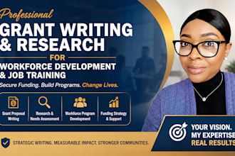 do grant writing and research for workforce development and job training