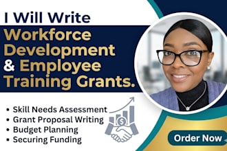 write workforce development and employee training grants