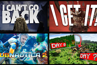 design a high CTR gaming youtube thumbnail