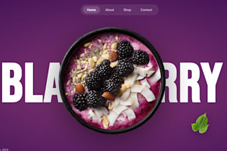 design a clean minimal website for your brand