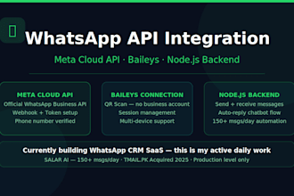 integrate whatsapp API meta cloud and baileys