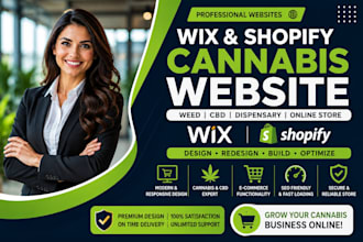 design wix weed website weed shopify cannabis website redesign wix online store