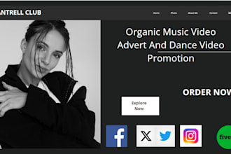 do organic music video advert and dance video promotion
