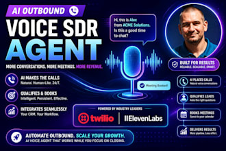 build a custom ai outbound sdr voice agent with twilio and elevenlabs
